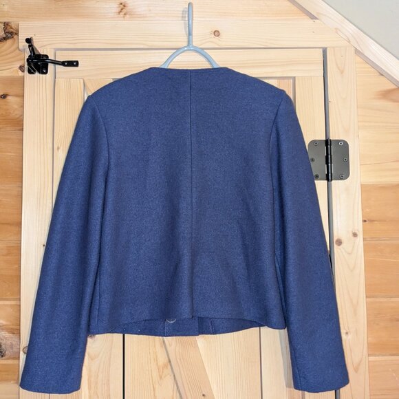 Geiger Boiled Wool Purple Cardigan Sweater Jacket Button Womens Size 38 Med / Lg - Picture 9 of 12